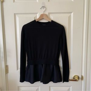 COS • Mixed Knit Peplum Blouse